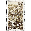 Definitive series: Images from industry, trade and agriculture - Germany / Saarland 1949 - 100 franc