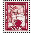Definitive series: Images from industry, trade and agriculture - Germany / Saarland 1951 - 1,800 Pfennig