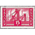 Definitive series: Native pictures - Germany / Saarland 1955 - 1,500 Pfennig