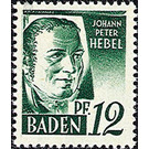Definitive series: Personalities and views from Baden (I)  - Germany / Western occupation zones / Baden 1947 - 12 Reichspfennig