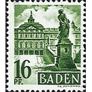 Definitive series: Personalities and views from Baden (I)  - Germany / Western occupation zones / Baden 1947 - 16 Pfennig