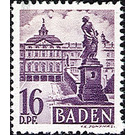 Definitive series: personalities and views from Baden (II)  - Germany / Western occupation zones / Baden 1948 - 16 Pfennig