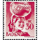 Definitive series: personalities and views from Baden (II)  - Germany / Western occupation zones / Baden 1948 - 30 Pfennig