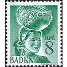 Definitive series: personalities and views from Baden (II)  - Germany / Western occupation zones / Baden 1948 - 8 Pfennig