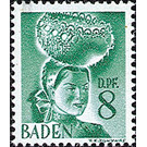 Definitive series: personalities and views from Baden (II)  - Germany / Western occupation zones / Baden 1948 - 8 Pfennig