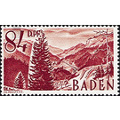 Definitive series: personalities and views from Baden (II)  - Germany / Western occupation zones / Baden 1948 - 84 Pfennig