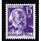 Definitive series: Personalities and views from Rhineland-Palatinate  - Germany / Western occupation zones / Rheinland-Pfalz 1947 - 15 Pfennig