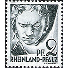 Definitive series: Personalities and views from Rhineland-Palatinate  - Germany / Western occupation zones / Rheinland-Pfalz 1947 - 2 Pfennig