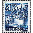 Definitive series: Personalities and views from Rhineland-Palatinate  - Germany / Western occupation zones / Rheinland-Pfalz 1947 - 20 Pfennig