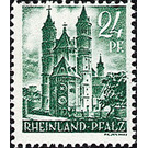 Definitive series: Personalities and views from Rhineland-Palatinate  - Germany / Western occupation zones / Rheinland-Pfalz 1948 - 24 Pfennig