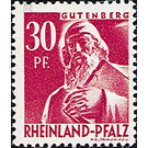 Definitive series: Personalities and views from Rhineland-Palatinate  - Germany / Western occupation zones / Rheinland-Pfalz 1948 - 30 Pfennig