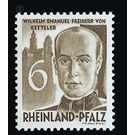 Definitive series: Personalities and views from Rhineland-Palatinate  - Germany / Western occupation zones / Rheinland-Pfalz 1948 - 6 Pfennig