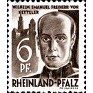 Definitive series: Personalities and views from Rhineland-Palatinate  - Germany / Western occupation zones / Rheinland-Pfalz 1948 - 6 Pfennig