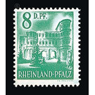 Definitive series: Personalities and views from Rhineland-Palatinate  - Germany / Western occupation zones / Rheinland-Pfalz 1948 - 8 Pfennig