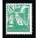 Definitive series: Personalities and views from Rhineland-Palatinate  - Germany / Western occupation zones / Rheinland-Pfalz 1948 - 8 Pfennig