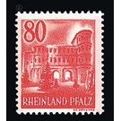 Definitive series: Personalities and views from Rhineland-Palatinate  - Germany / Western occupation zones / Rheinland-Pfalz 1948 - 80 Pfennig