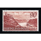 Definitive series: Personalities and views from Rhineland-Palatinate  - Germany / Western occupation zones / Rheinland-Pfalz 1949 - 90 Pfennig