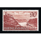 Definitive series: Personalities and views from Rhineland-Palatinate  - Germany / Western occupation zones / Rheinland-Pfalz 1949 - 90 Pfennig