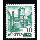 Definitive series: Personalities and views from Württemberg-Hohenzollern  - Germany / Western occupation zones / Württemberg-Hohenzollern 1948 - 10 Pfennig