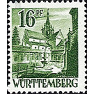 Definitive series: Personalities and views from Württemberg-Hohenzollern  - Germany / Western occupation zones / Württemberg-Hohenzollern 1948 - 16 Pfennig