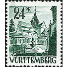 Definitive series: Personalities and views from Württemberg-Hohenzollern  - Germany / Western occupation zones / Württemberg-Hohenzollern 1948 - 24 Pfennig