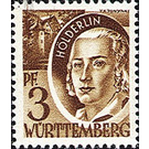 Definitive series: Personalities and views from Württemberg-Hohenzollern  - Germany / Western occupation zones / Württemberg-Hohenzollern 1948 - 3 Pfennig