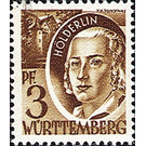 Definitive series: Personalities and views from Württemberg-Hohenzollern  - Germany / Western occupation zones / Württemberg-Hohenzollern 1948 - 3 Pfennig