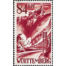 Definitive series: Personalities and views from Württemberg-Hohenzollern  - Germany / Western occupation zones / Württemberg-Hohenzollern 1948 - 84 Pfennig