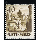 Definitive series: Personalities and views from Württemberg-Hohenzollern  - Germany / Western occupation zones / Württemberg-Hohenzollern 1949 - 40 Pfennig