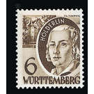 Definitive series: Personalities and views from Württemberg-Hohenzollern  - Germany / Western occupation zones / Württemberg-Hohenzollern 1949 - 6 Pfennig