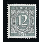 Definitive stamp series Allied cast - joint edition  - Germany / Western occupation zones / American zone 1946 - 12 Pfennig