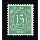 Definitive stamp series Allied cast - joint edition  - Germany / Western occupation zones / American zone 1946 - 15 Pfennig