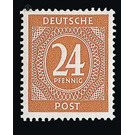 Definitive stamp series Allied cast - joint edition  - Germany / Western occupation zones / American zone 1946 - 24 Pfennig