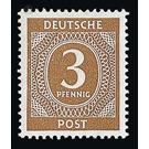 Definitive stamp series Allied cast - joint edition  - Germany / Western occupation zones / American zone 1946 - 3 Pfennig