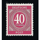 Definitive stamp series Allied cast - joint edition  - Germany / Western occupation zones / American zone 1946 - 40 Pfennig