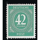 Definitive stamp series Allied cast - joint edition  - Germany / Western occupation zones / American zone 1946 - 42 Pfennig
