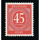 Definitive stamp series Allied cast - joint edition  - Germany / Western occupation zones / American zone 1946 - 45 Pfennig