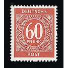 Definitive stamp series Allied cast - joint edition  - Germany / Western occupation zones / American zone 1946 - 60 Pfennig