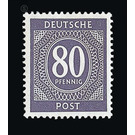 Definitive stamp series Allied cast - joint edition  - Germany / Western occupation zones / American zone 1946 - 80 Pfennig