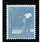 Definitive stamp series Allied cast - joint edition  - Germany / Western occupation zones / American zone 1947 - 20 Pfennig