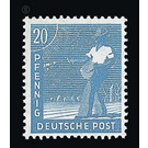 Definitive stamp series Allied cast - joint edition  - Germany / Western occupation zones / American zone 1947 - 20 Pfennig