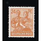 Definitive stamp series Allied cast - joint edition  - Germany / Western occupation zones / American zone 1947 - 24 Pfennig
