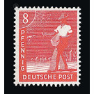 Definitive stamp series Allied cast - joint edition  - Germany / Western occupation zones / American zone 1947 - 8 Pfennig