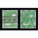 Definitive stamp series Allied cast - joint edition  - Germany / Western occupation zones / American zone 1948 - 10 Pfennig