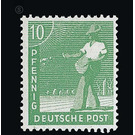 Definitive stamp series Allied cast - joint edition  - Germany / Western occupation zones / American zone 1948 - 10 Pfennig