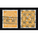 Definitive stamp series Allied cast - joint edition  - Germany / Western occupation zones / American zone 1948 - 25 Pfennig