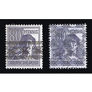 Definitive stamp series Allied cast - joint edition  - Germany / Western occupation zones / American zone 1948 - 80 Pfennig