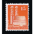 Definitive stamp series: Buildings, 1948 (Bizone)  - Germany / Western occupation zones / American zone 1948 - 15 Pfennig