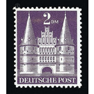 Definitive stamp series: Buildings, 1948 (Bizone)  - Germany / Western occupation zones / American zone 1948 - 200 Pfennig