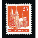 Definitive stamp series: Buildings, 1948 (Bizone)  - Germany / Western occupation zones / American zone 1948 - 25 Pfennig